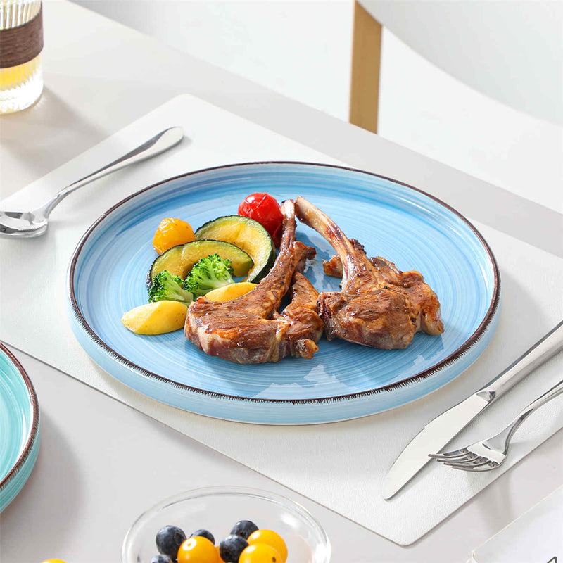 Bonita Straight-Edge Dinner Plates Set of 6 - Image 5
