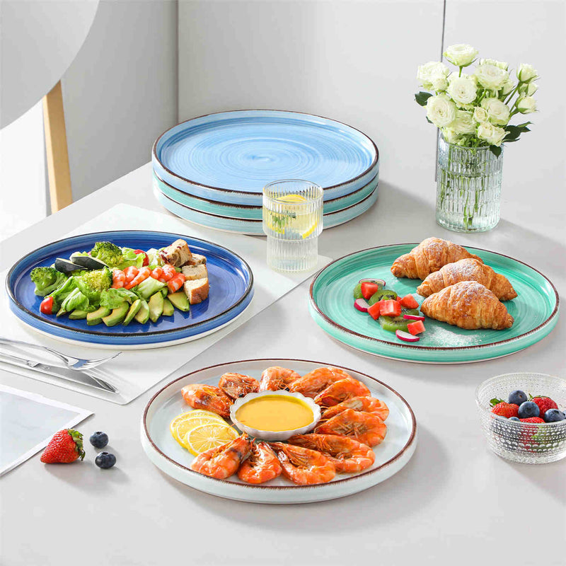 Bonita Straight-Edge Dinner Plates Set of 6 - Image 2