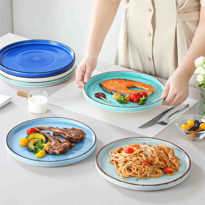 Bonita Straight-Edge Dinner Plates Set of 6 - Image 4