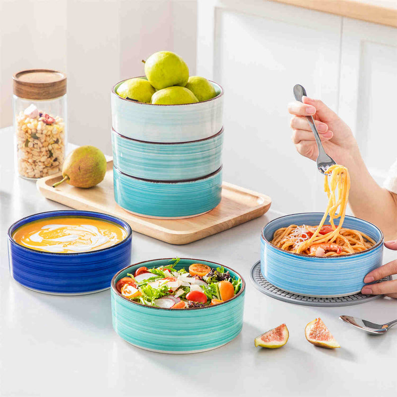 Bonita Straight-Edge Cereal Bowls Set of 6 - Image 2