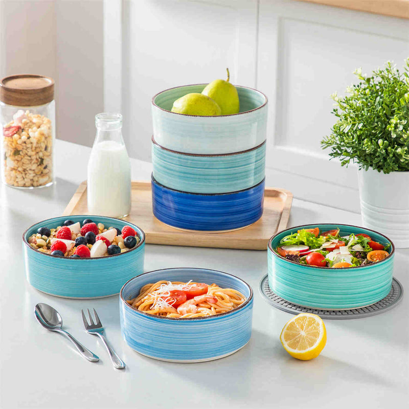 Bonita Straight-Edge Cereal Bowls Set of 6 - Image 4