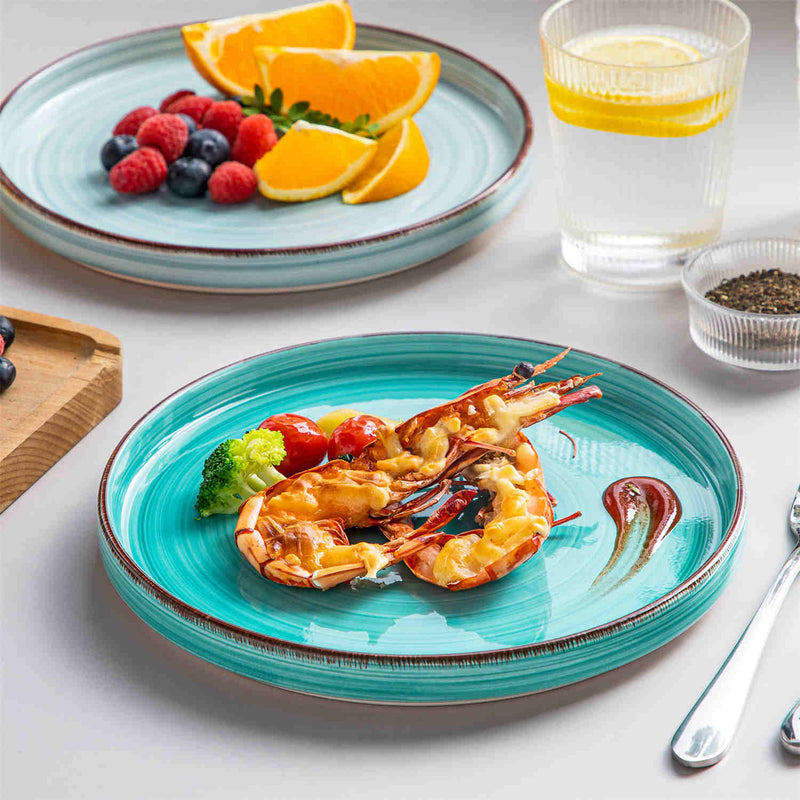 Bonita Straight-Edge Large Salad Plates Set of 6 - Image 2
