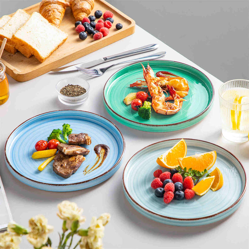 Bonita Straight-Edge Large Salad Plates Set of 6 - Image 5