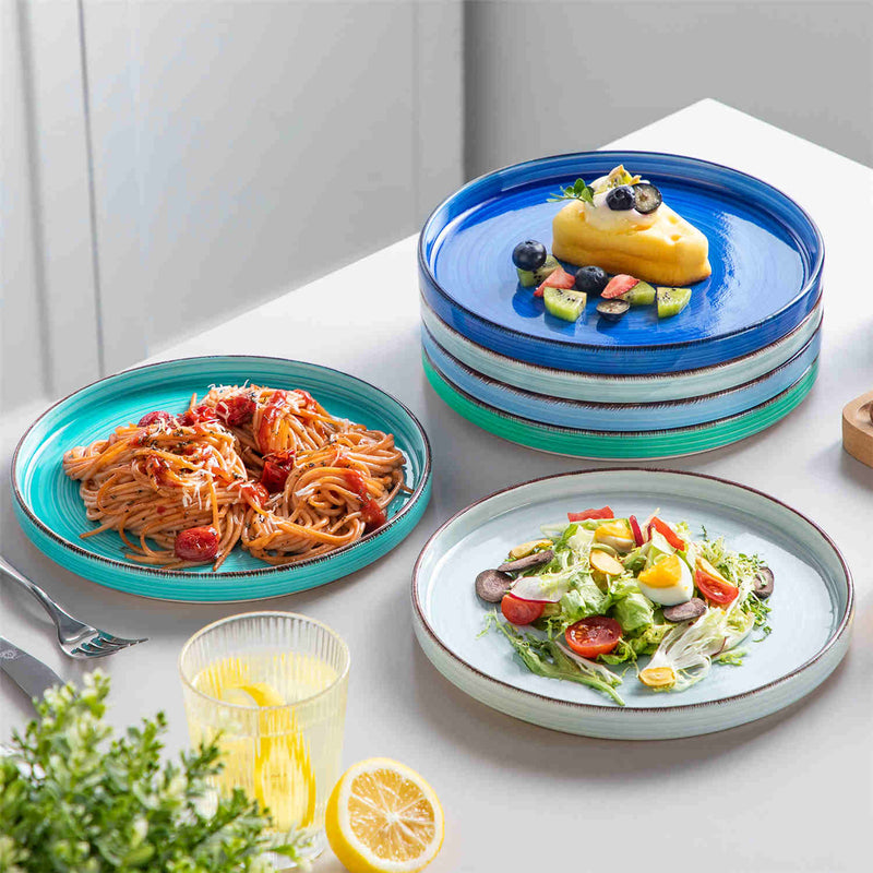 Bonita Straight-Edge Large Salad Plates Set of 6 - Image 6