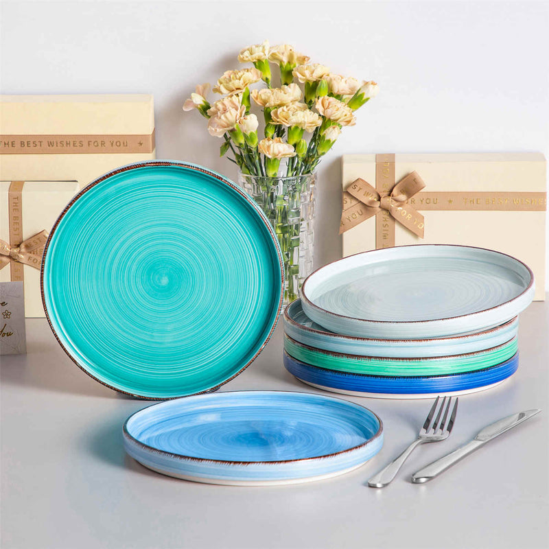 Bonita Straight-Edge Large Salad Plates Set of 6 - Image 7