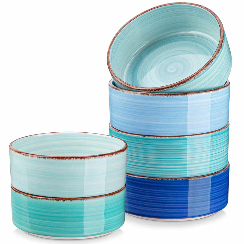 Bonita Mini Straight-Edge Cereal Bowls Set of 6 - Image 7