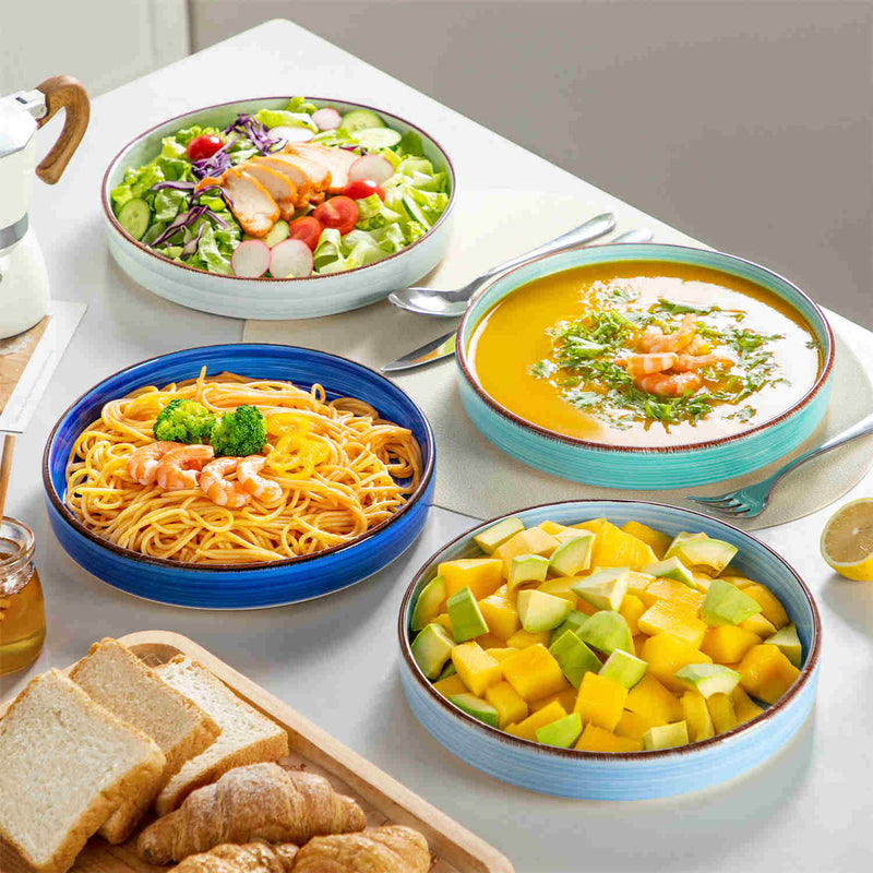 Bonita Straight-Edge Pasta Bowls Set of 4 - Image 3