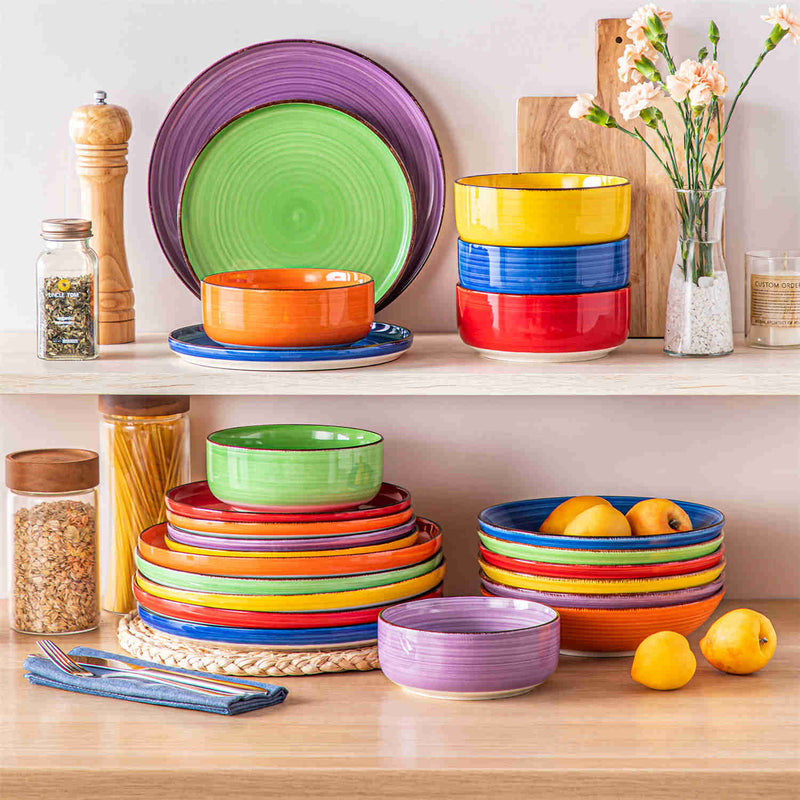 Bonita Lipped-Edge 24 Piece Dinnerware Set - Image 15