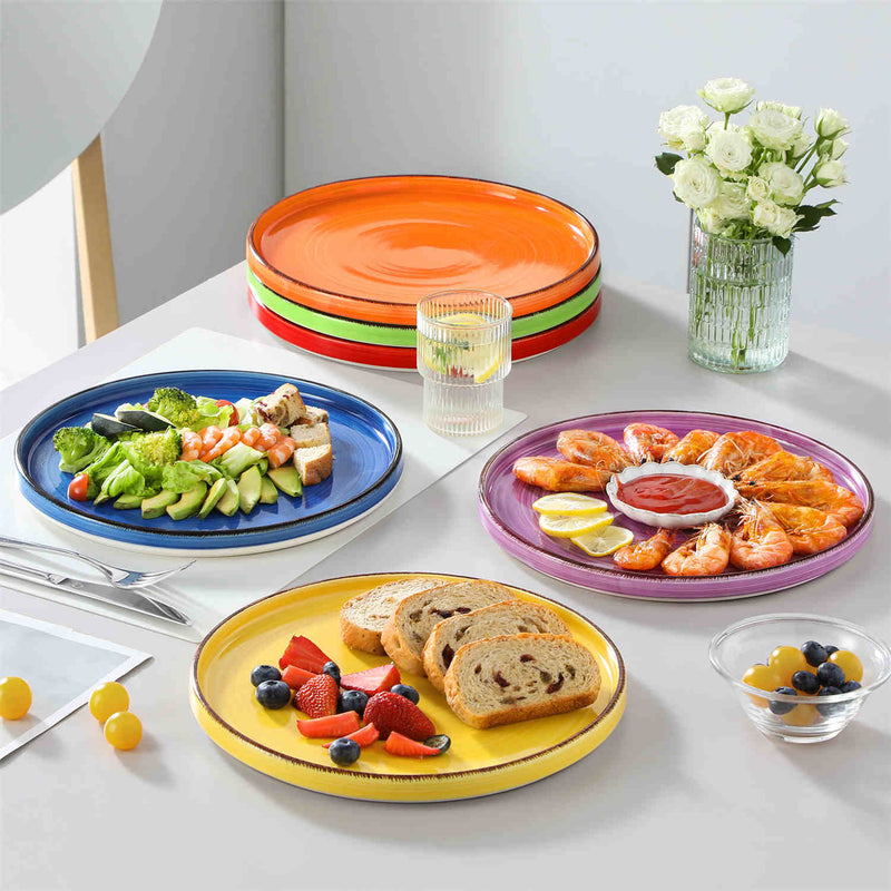 Bonita Straight-Edge Dinner Plates Set of 6 - Image 9