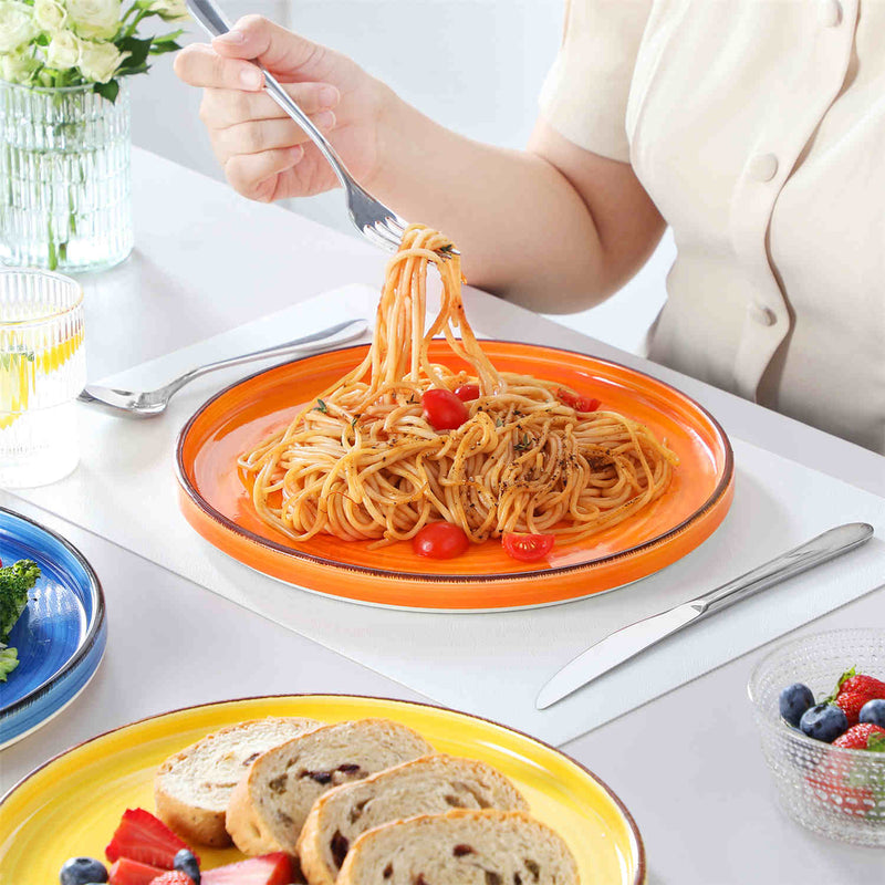 Bonita Straight-Edge Dinner Plates Set of 6 - Image 10