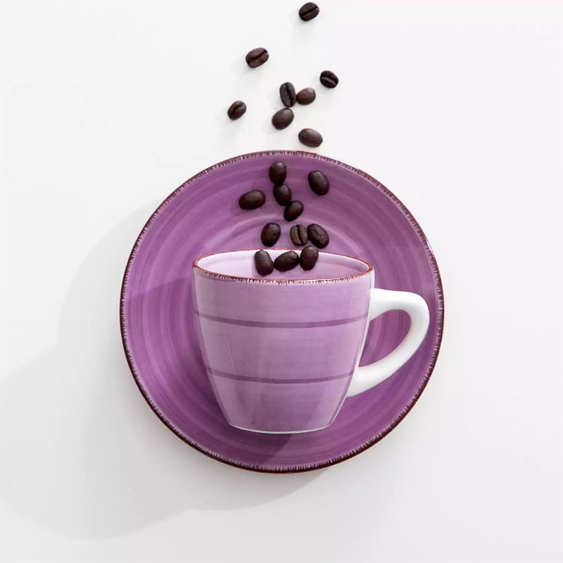 Bonita Multicolor Cups and Saucers Set of 6 - Image 6