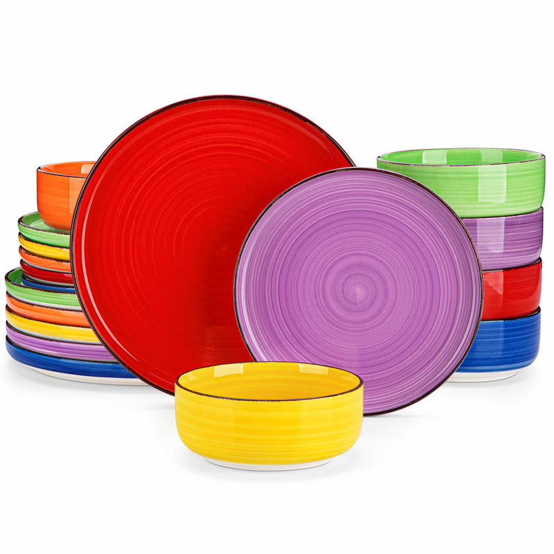 Bonita Lipped-Edge 18 Piece Dinnerware Set - Image 9