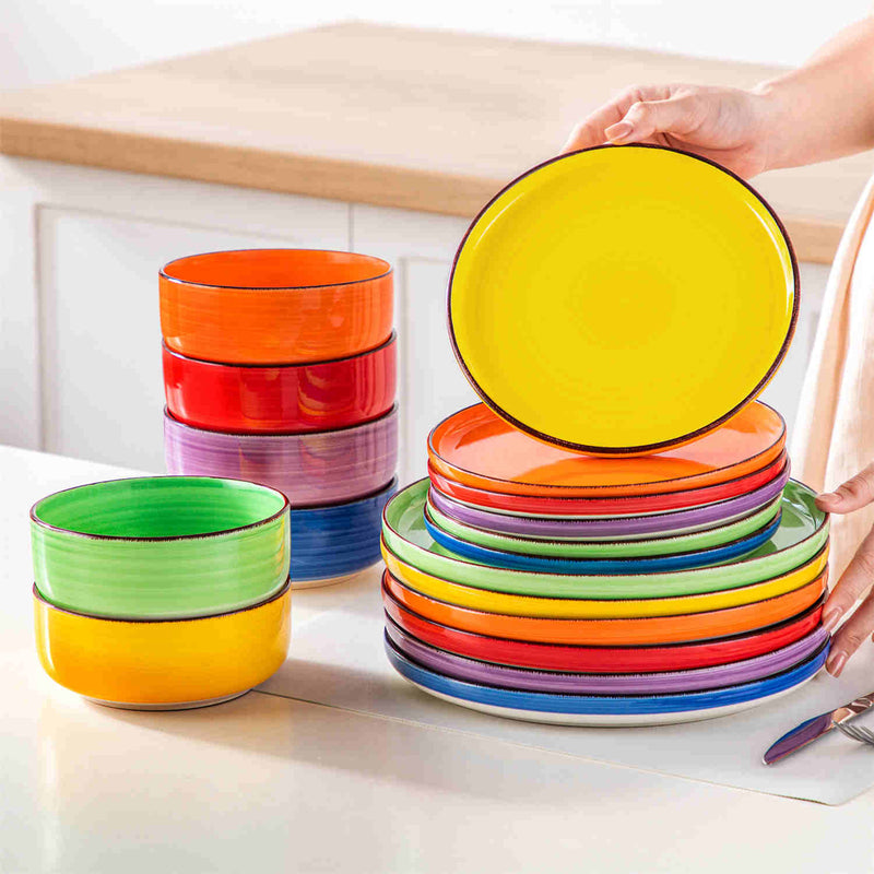 Bonita Lipped-Edge 18 Piece Dinnerware Set - Image 11