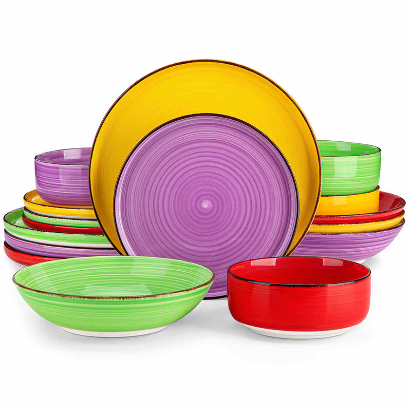 Bonita Lipped-Edge 16 Piece Dinnerware Set - Image 11