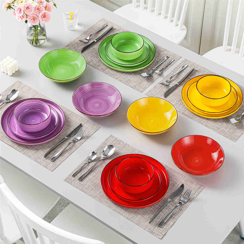 Bonita Lipped-Edge 16 Piece Dinnerware Set - Image 19