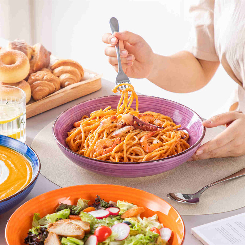 Bonita Large Pasta Bowls Set of 6 - Image 11