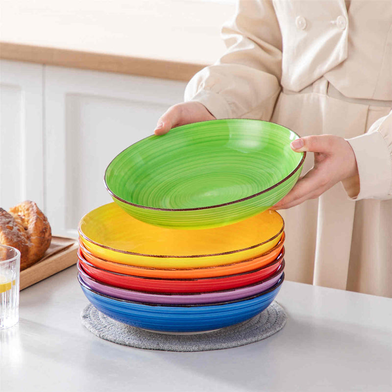 Bonita Large Pasta Bowls Set of 6 - Image 15