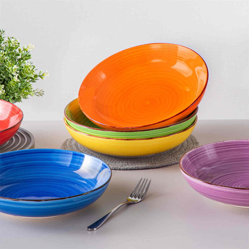 Bonita Large Pasta Bowls Set of 6 - Image 13