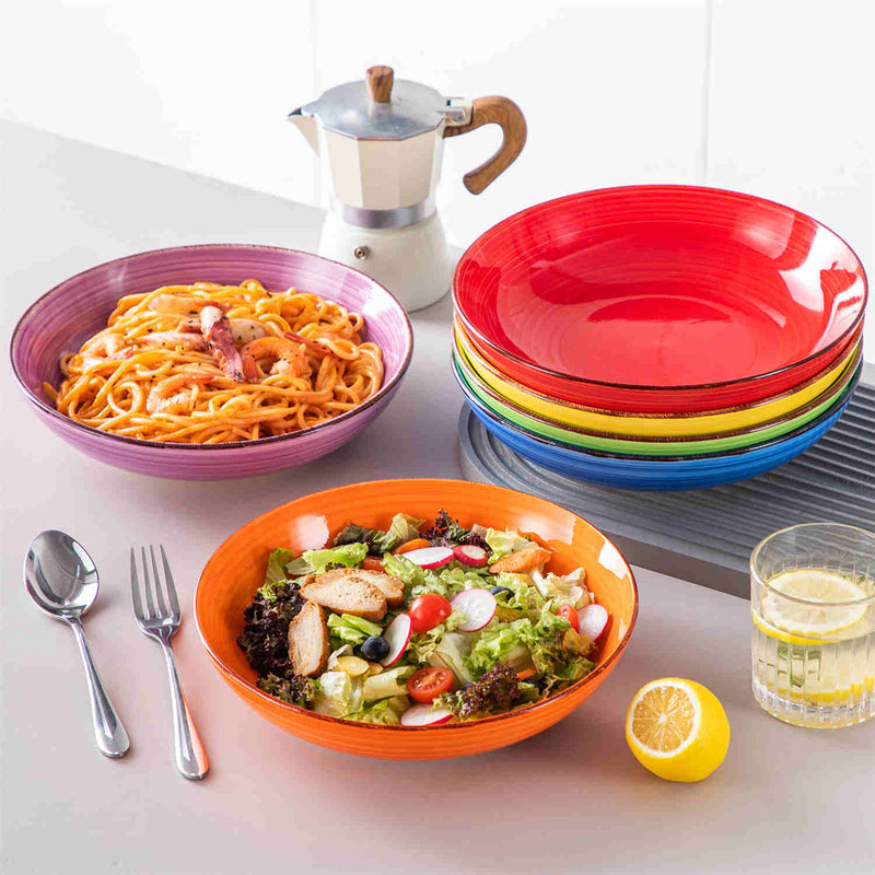Bonita Large Pasta Bowls Set of 6 - Image 10