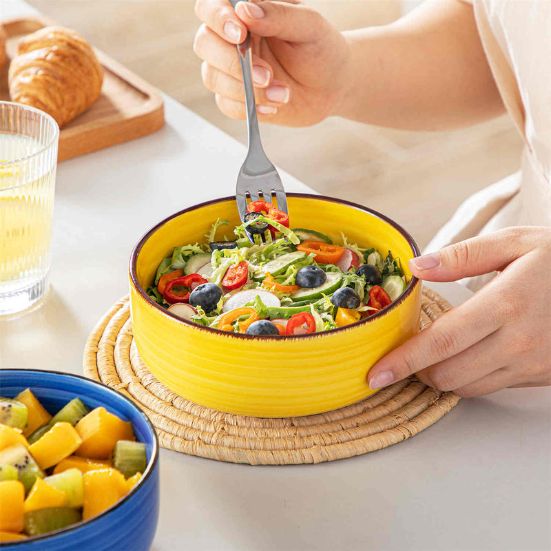 Bonita Deep Round Cereal Bowls Set of 6 - Image 3