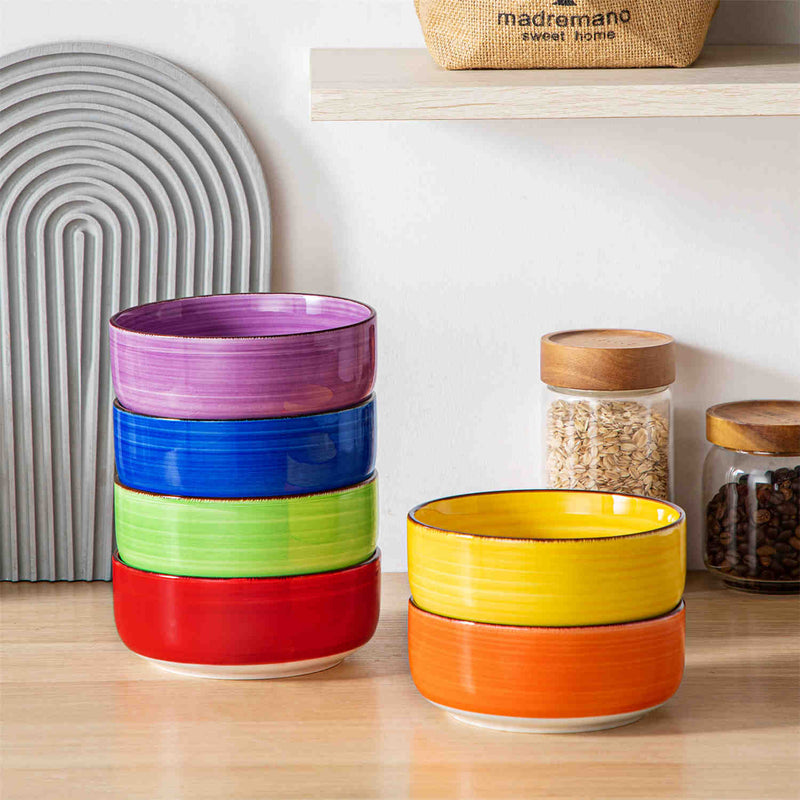 Bonita Deep Round Cereal Bowls Set of 6 - Image 6