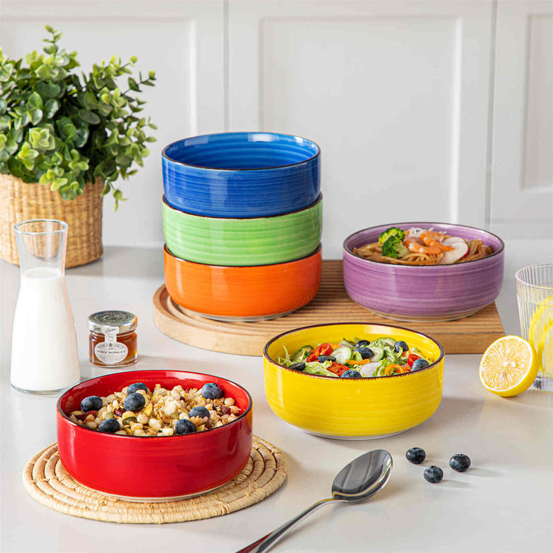 Bonita Deep Round Cereal Bowls Set of 6 - Image 2