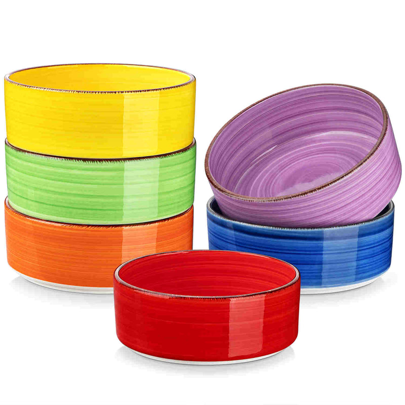 Bonita Straight-Edge Cereal Bowls Set of 6 - Image 9