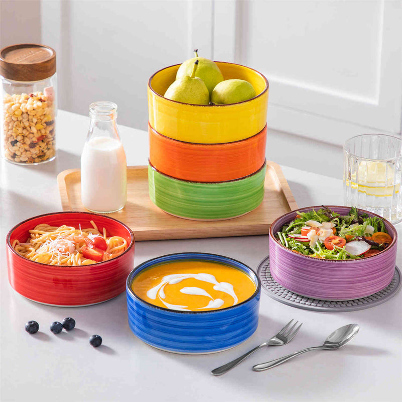 Bonita Straight-Edge Cereal Bowls Set of 6 - Image 12