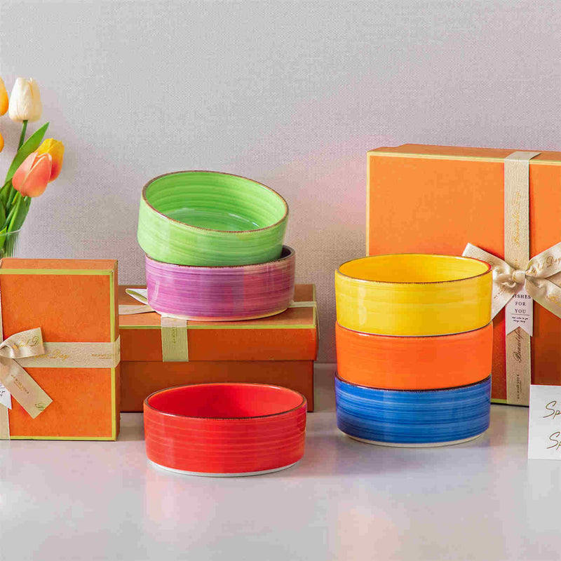 Bonita Straight-Edge Cereal Bowls Set of 6 - Image 14