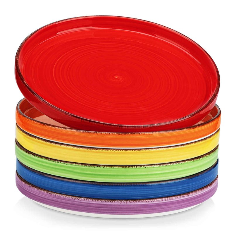 Bonita Straight-Edge Large Salad Plates Set of 6 - Image 9