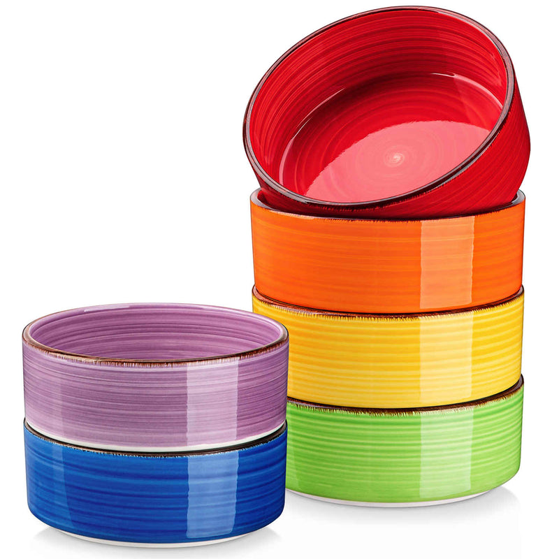 Bonita Mini Straight-Edge Cereal Bowls Set of 6