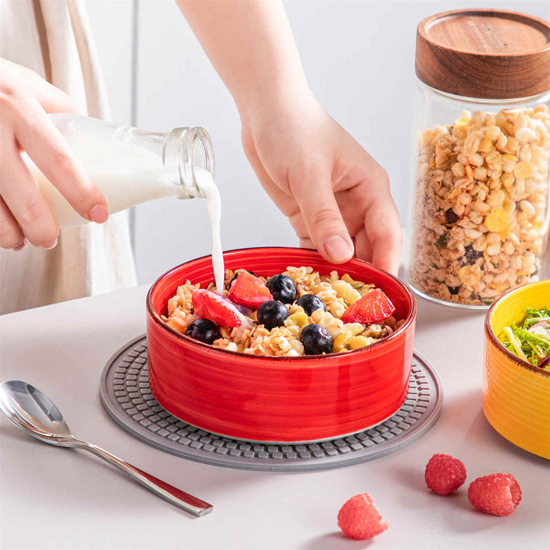 Bonita Mini Straight-Edge Cereal Bowls Set of 6 - Image 4