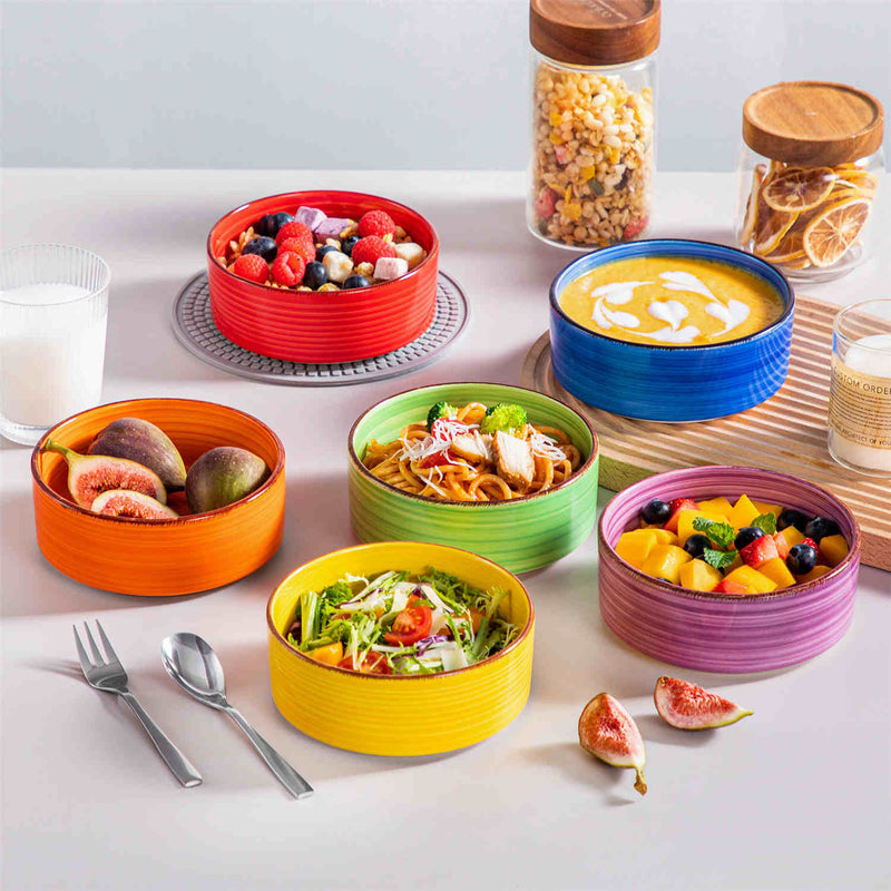 Bonita Mini Straight-Edge Cereal Bowls Set of 6 - Image 6