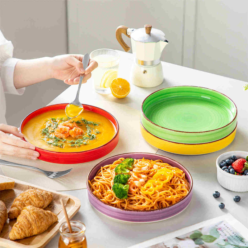 Bonita Straight-Edge Pasta Bowls Set of 4 - Image 9