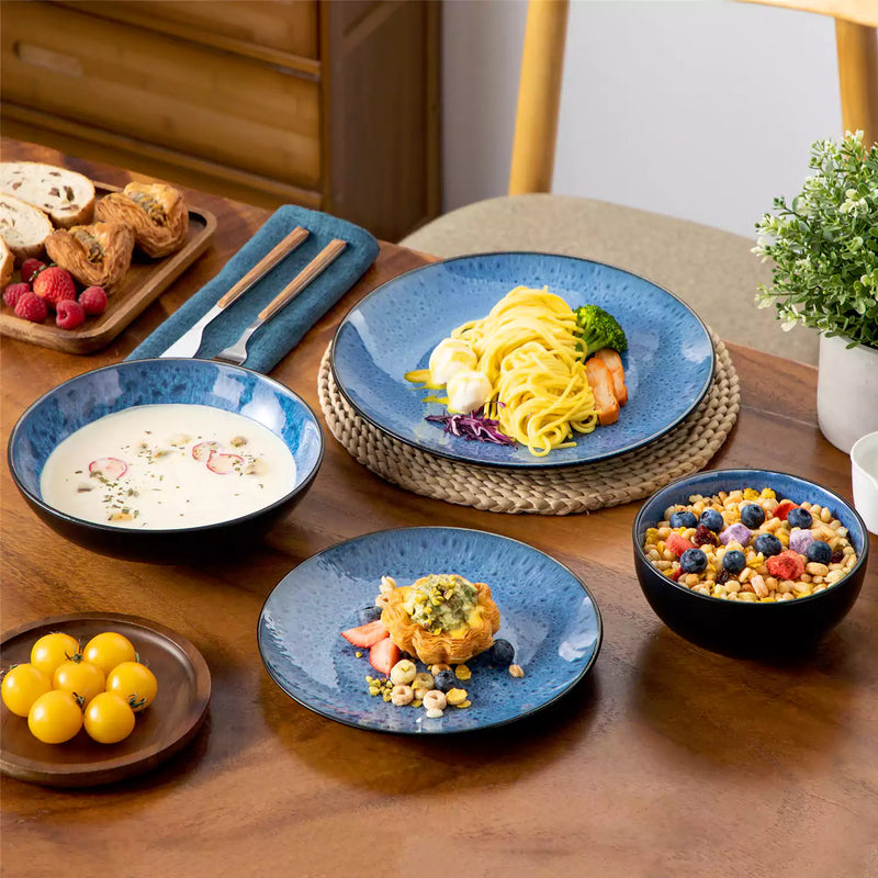 Bubble 16 Piece Dinnerware Set with Soup Bowls - Image 2