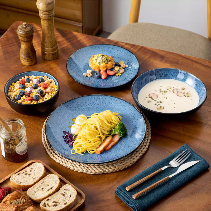 Bubble 16 Piece Dinnerware Set with Soup Bowls - Image 3