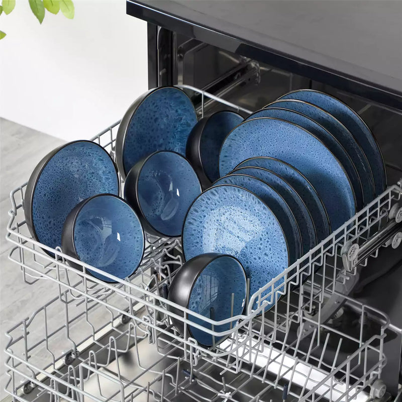 Bubble 16 Piece Dinnerware Set with Soup Bowls - Image 14
