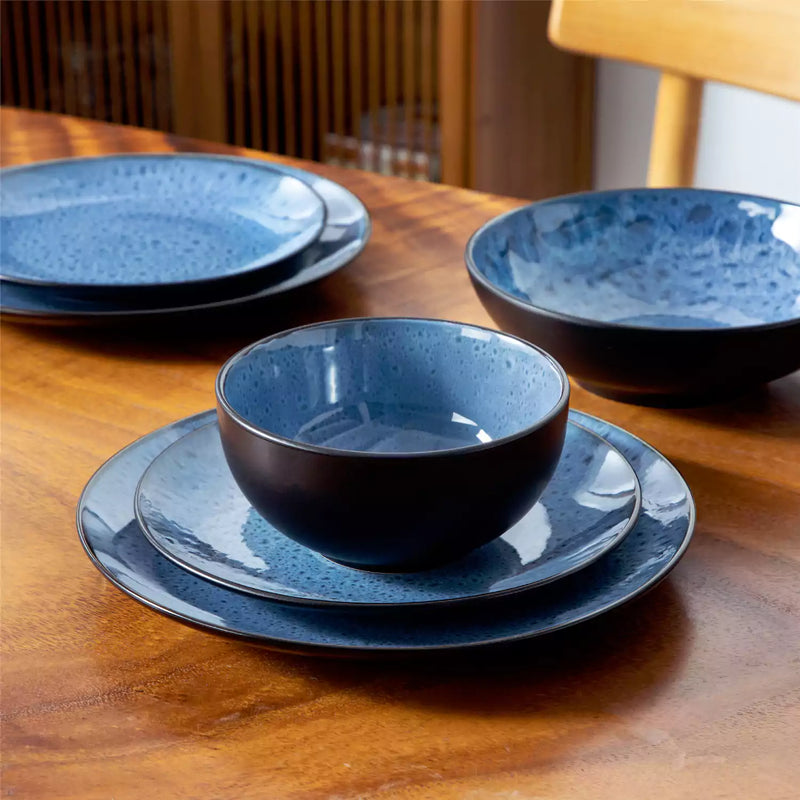 Bubble 16 Piece Dinnerware Set with Soup Bowls - Image 6