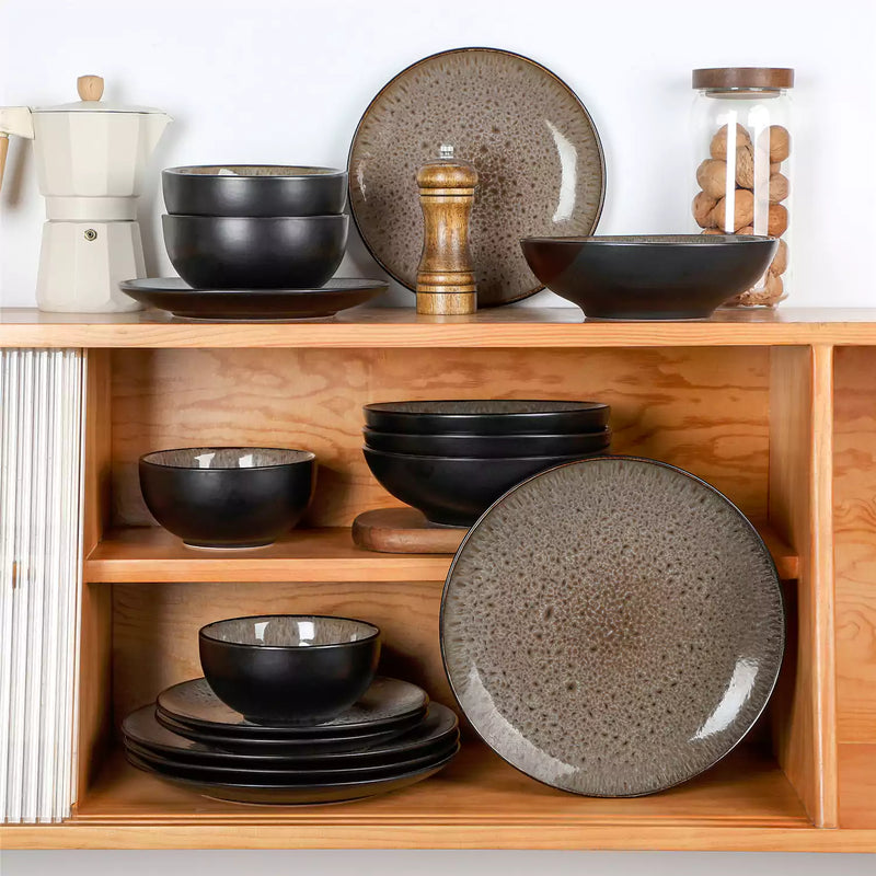 Bubble 16 Piece Dinnerware Set with Soup Bowls - Image 28