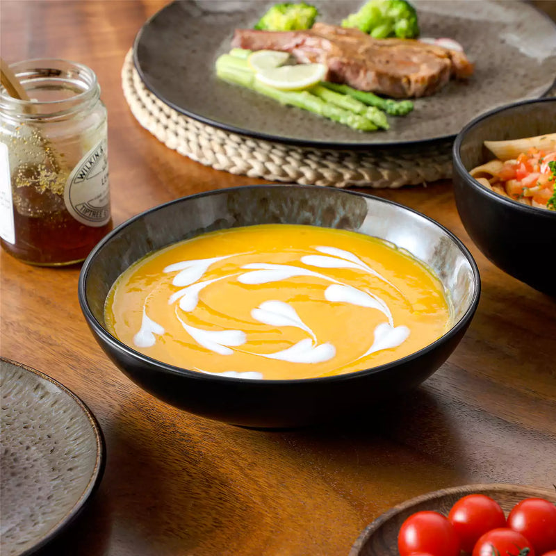 Bubble 16 Piece Dinnerware Set with Soup Bowls - Image 25