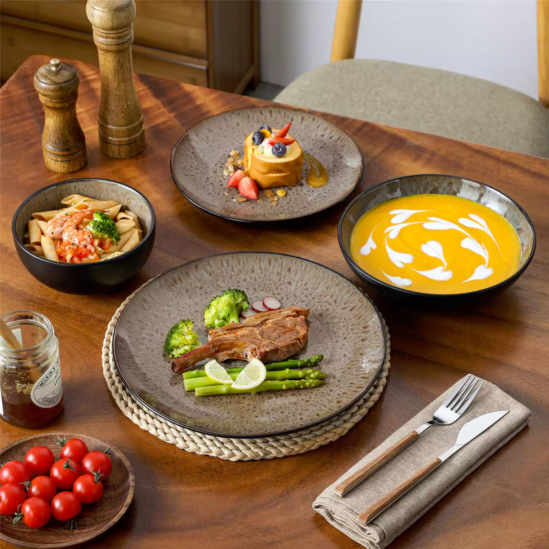 Bubble 16 Piece Dinnerware Set with Soup Bowls - Image 17