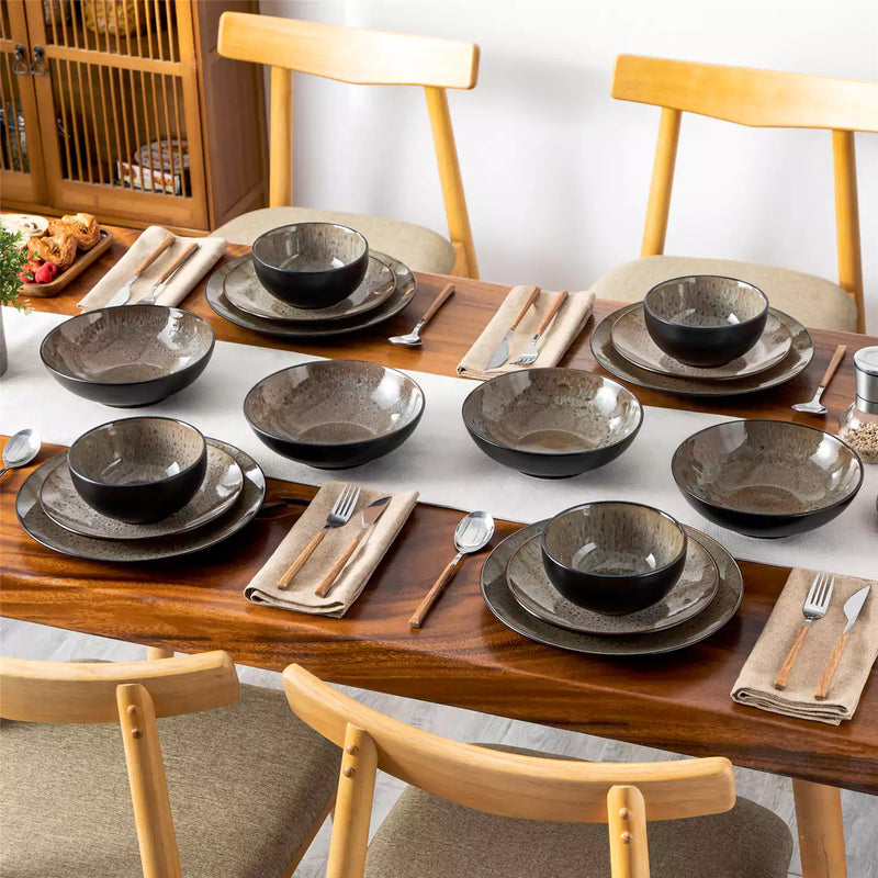 Bubble 16 Piece Dinnerware Set with Soup Bowls - Image 26