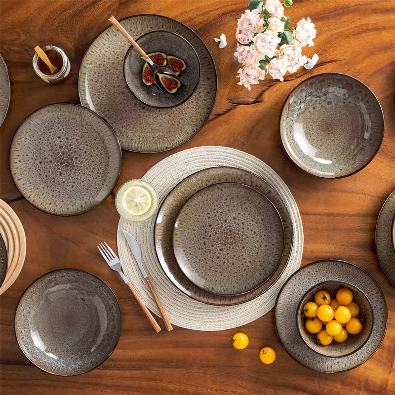 Bubble 16 Piece Dinnerware Set with Soup Bowls - Image 27