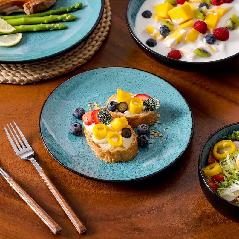 Bubble 16 Piece Dinnerware Set with Soup Bowls - Image 35