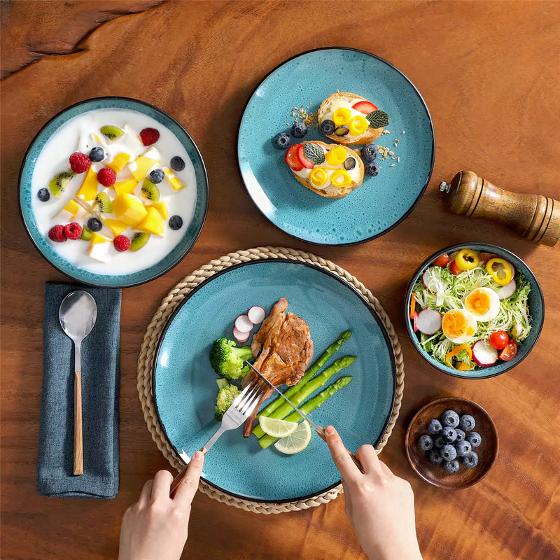 Bubble 16 Piece Dinnerware Set with Soup Bowls - Image 37