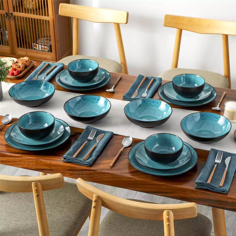 Bubble 16 Piece Dinnerware Set with Soup Bowls - Image 44
