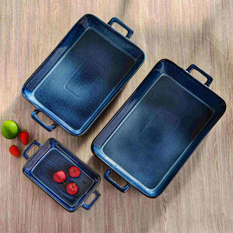 Bakeware Set Blue Baking Dishes - Image 6