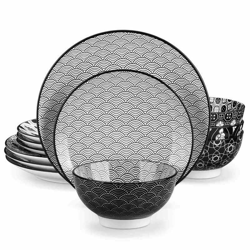 Haruka 12 Piece Dinnerware Set