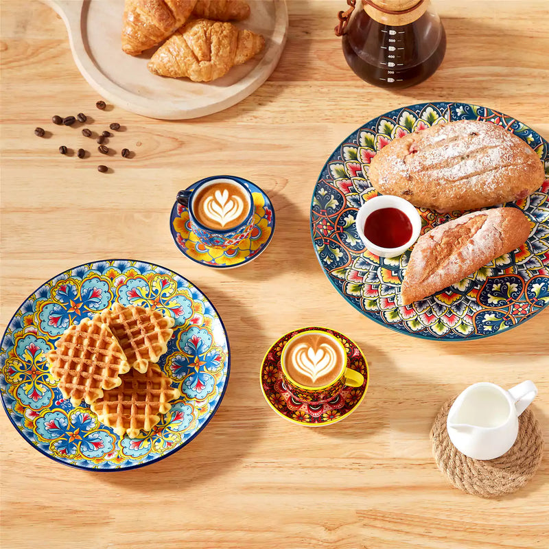 Lumi Coffee Cup and Saucer Set of 6 - Image 5
