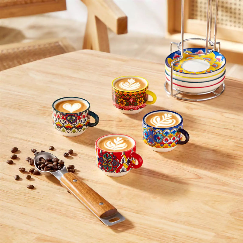 Lumi Coffee Cup and Saucer Set of 6 - Image 6